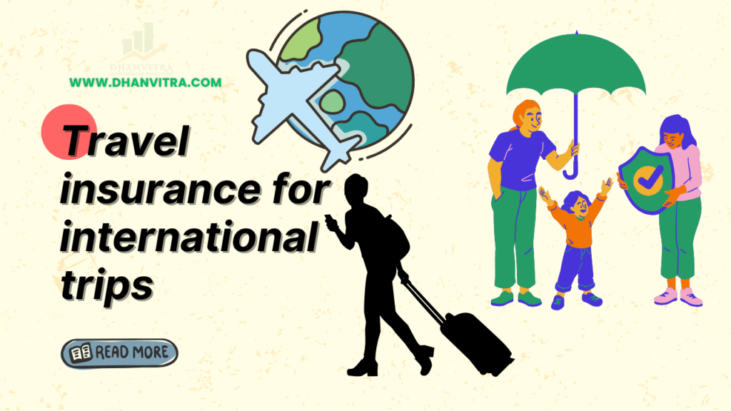 Traveler checking travel insurance coverage for international trips at the airport
