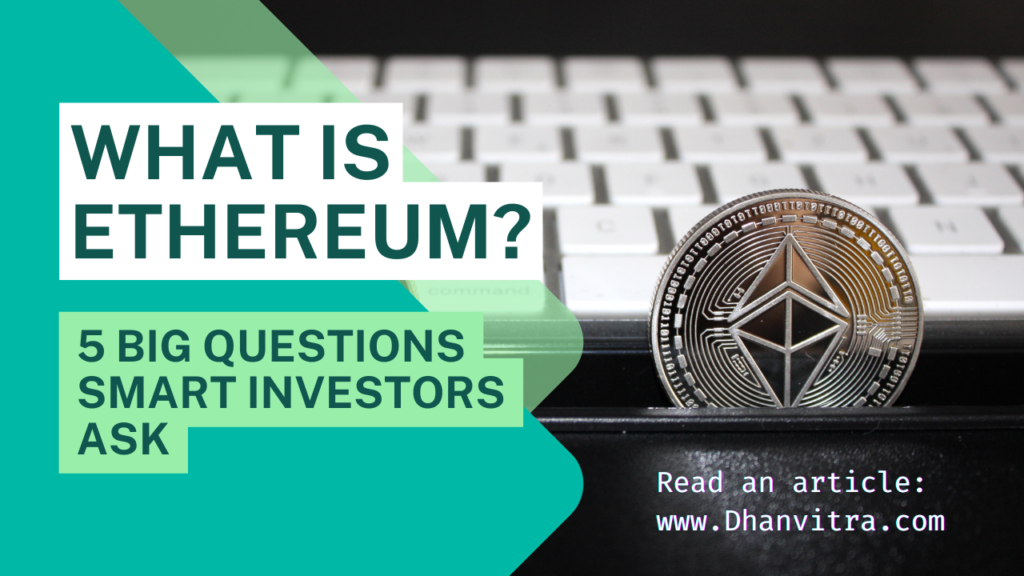 What is Ethereum explained visually with blockchain network, ETH coin, smart contracts, and Web3 technology for smart investors